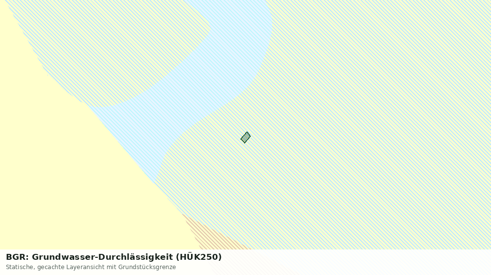 Statische Kartenansicht: BGR: Grundwasser-Durchlässigkeit (HÜK250)