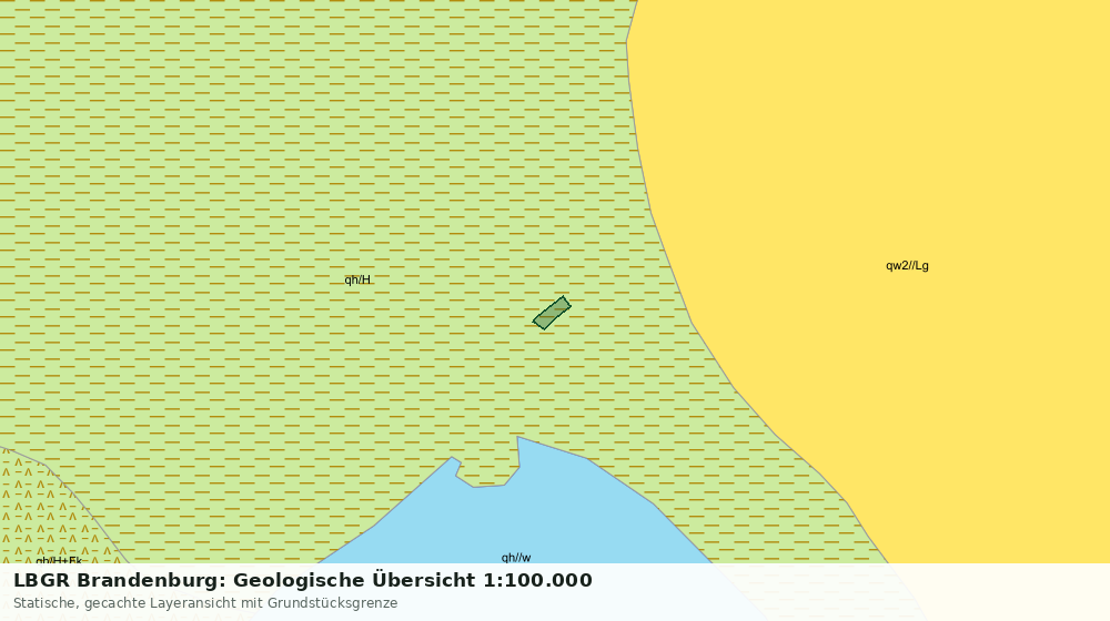 Statische Kartenansicht: LBGR Brandenburg: Geologische Übersicht 1:100.000