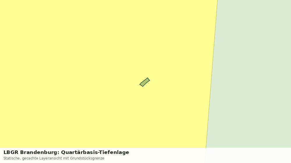 Statische Kartenansicht: LBGR Brandenburg: Quartärbasis-Tiefenlage