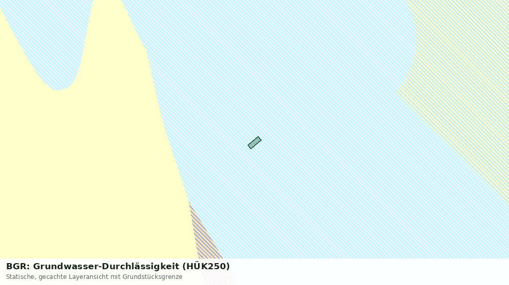 Statische Kartenansicht: BGR: Grundwasser-Durchlässigkeit (HÜK250)