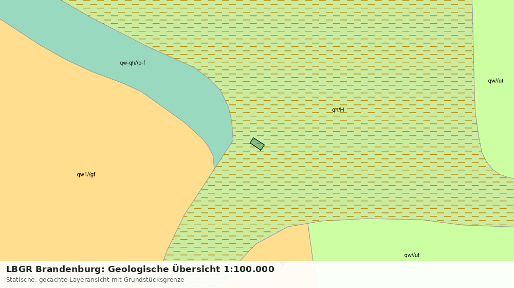 Statische Kartenansicht: LBGR Brandenburg: Geologische Übersicht 1:100.000