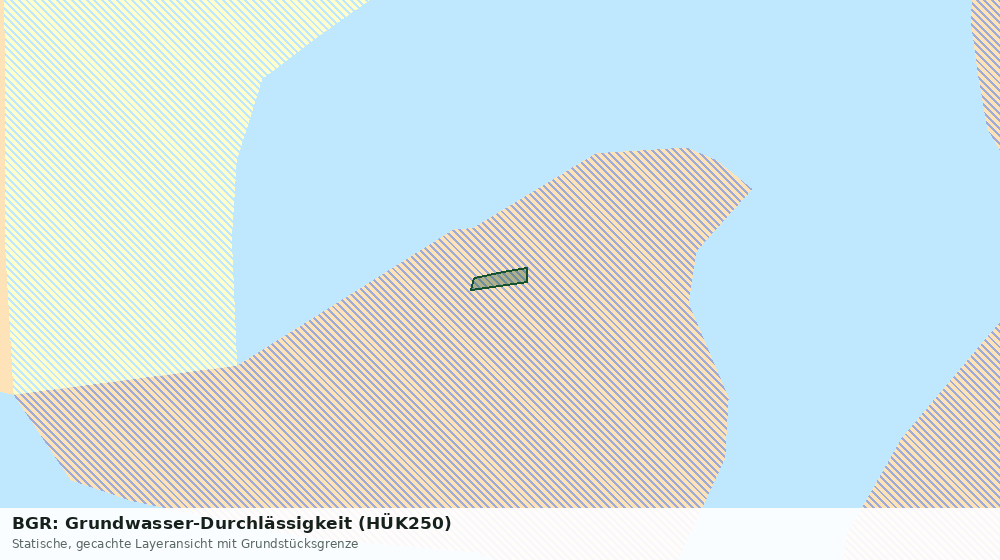 Statische Kartenansicht: BGR: Grundwasser-Durchlässigkeit (HÜK250)