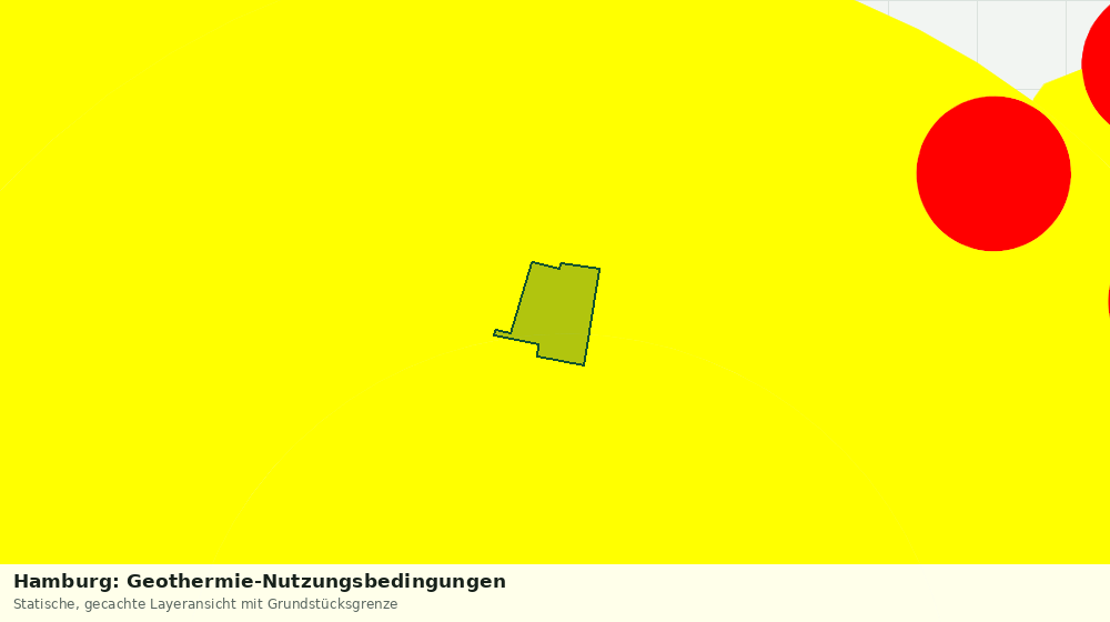 Statische Kartenansicht: Hamburg: Geothermie-Nutzungsbedingungen