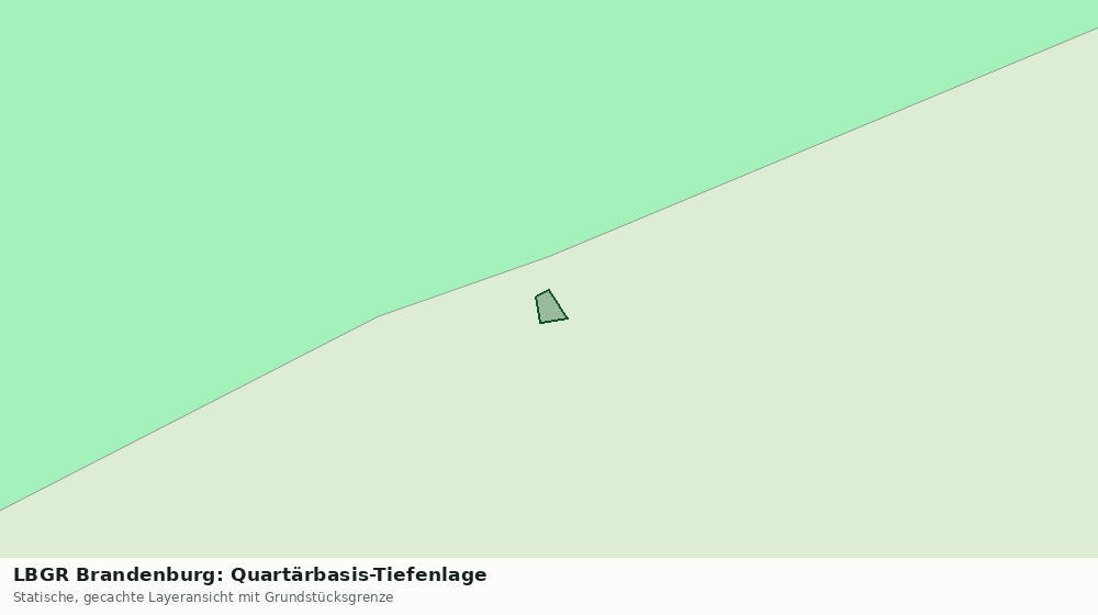 Statische Kartenansicht: LBGR Brandenburg: Quartärbasis-Tiefenlage