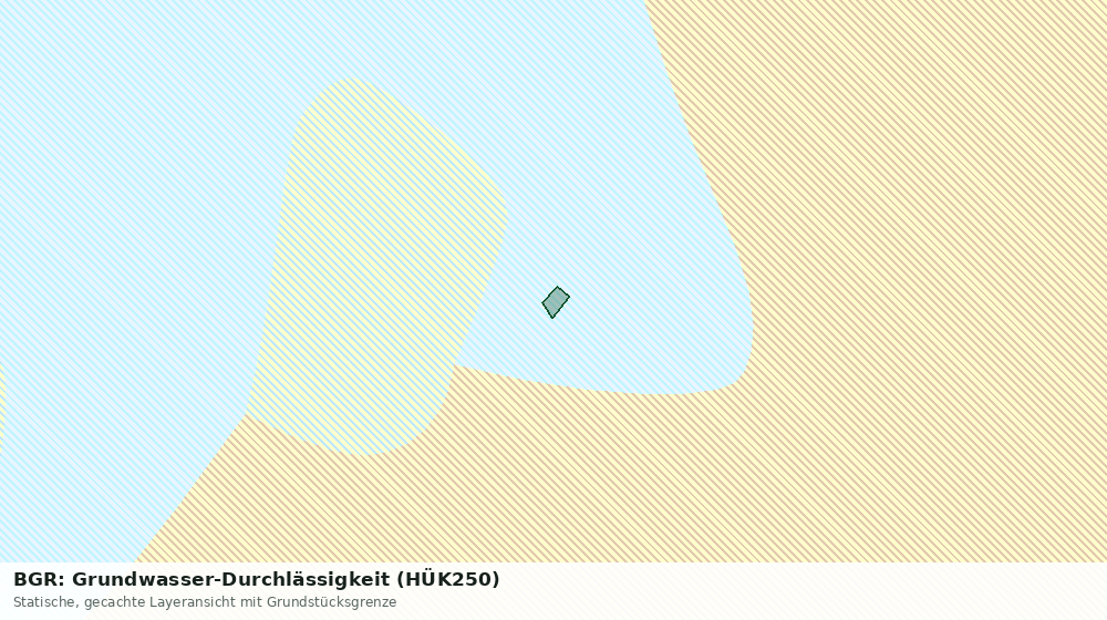 Statische Kartenansicht: BGR: Grundwasser-Durchlässigkeit (HÜK250)