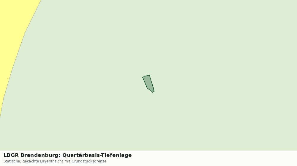 Statische Kartenansicht: LBGR Brandenburg: Quartärbasis-Tiefenlage