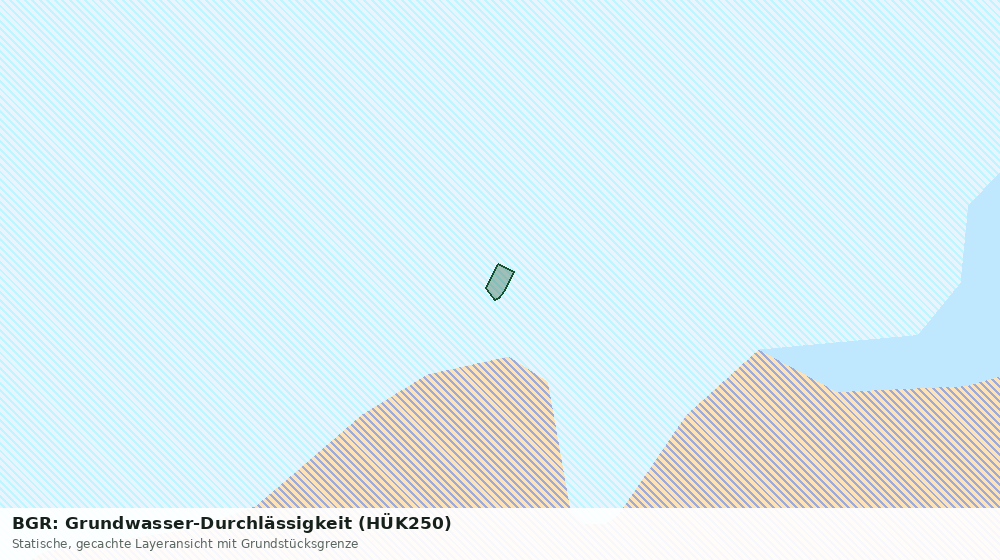Statische Kartenansicht: BGR: Grundwasser-Durchlässigkeit (HÜK250)