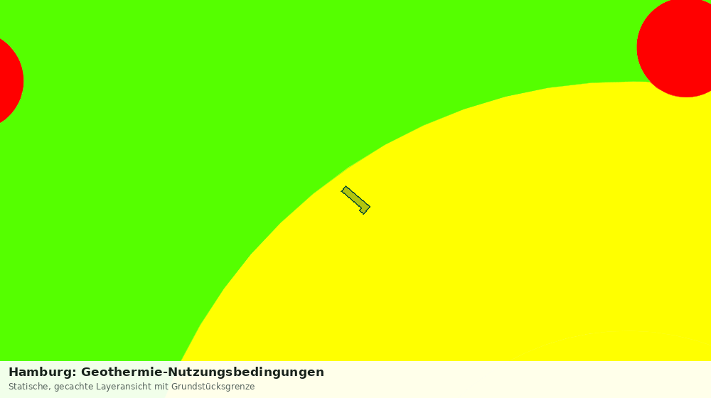 Statische Kartenansicht: Hamburg: Geothermie-Nutzungsbedingungen