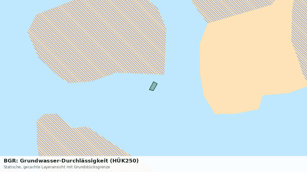 Statische Kartenansicht: BGR: Grundwasser-Durchlässigkeit (HÜK250)