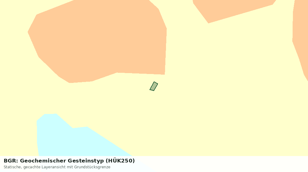 Statische Kartenansicht: BGR: Geochemischer Gesteinstyp (HÜK250)