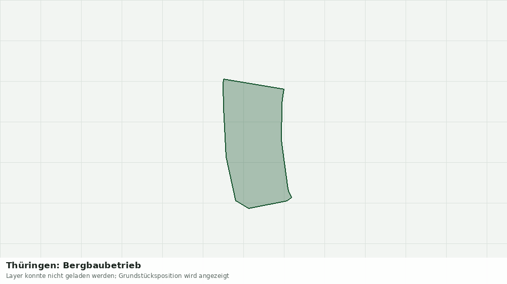 Statische Kartenansicht: Thüringen: Bergbaubetrieb
