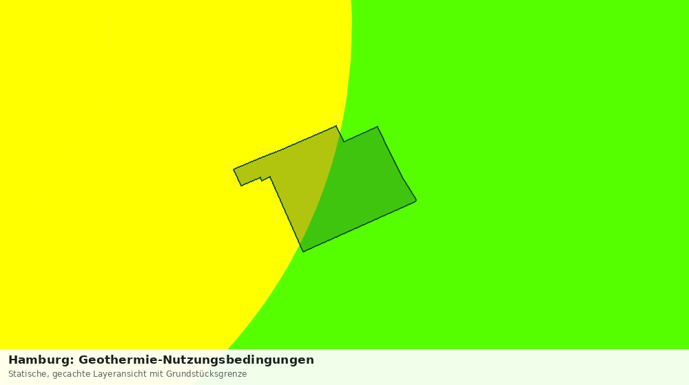 Statische Kartenansicht: Hamburg: Geothermie-Nutzungsbedingungen