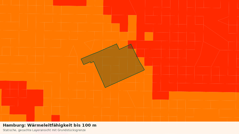 Statische Kartenansicht: Hamburg: Wärmeleitfähigkeit bis 100 m