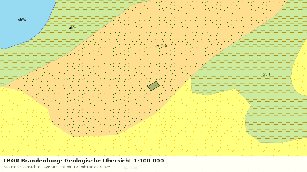 Statische Kartenansicht: LBGR Brandenburg: Geologische Übersicht 1:100.000