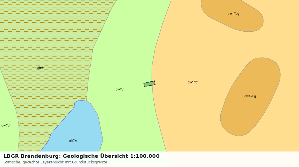 Statische Kartenansicht: LBGR Brandenburg: Geologische Übersicht 1:100.000