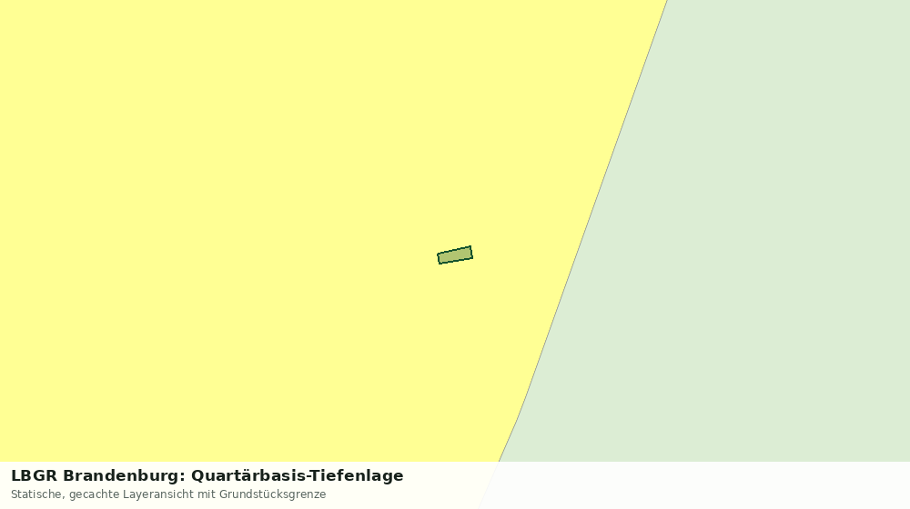 Statische Kartenansicht: LBGR Brandenburg: Quartärbasis-Tiefenlage