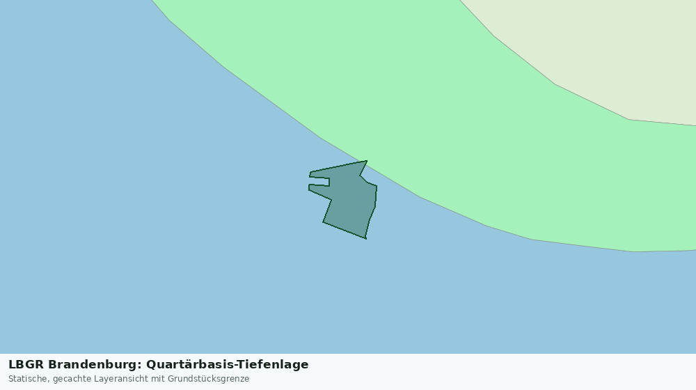 Statische Kartenansicht: LBGR Brandenburg: Quartärbasis-Tiefenlage
