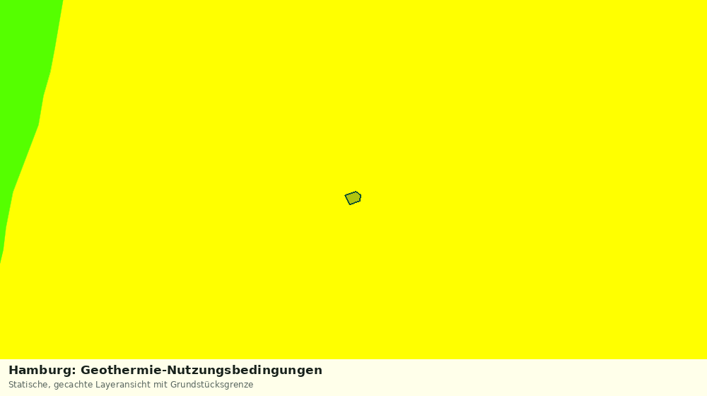 Statische Kartenansicht: Hamburg: Geothermie-Nutzungsbedingungen
