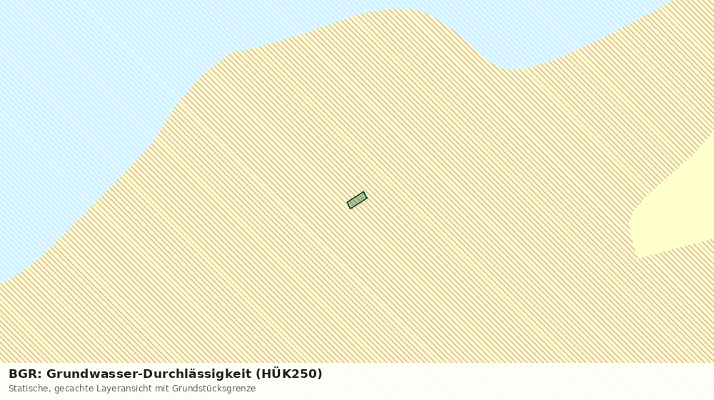 Statische Kartenansicht: BGR: Grundwasser-Durchlässigkeit (HÜK250)