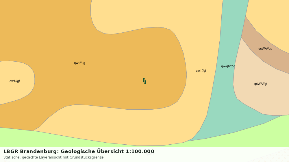 Statische Kartenansicht: LBGR Brandenburg: Geologische Übersicht 1:100.000