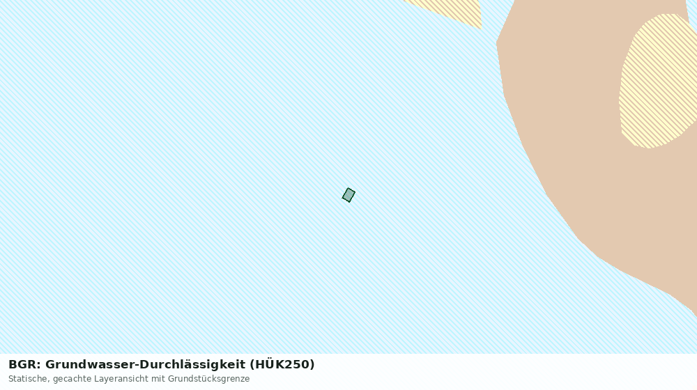 Statische Kartenansicht: BGR: Grundwasser-Durchlässigkeit (HÜK250)