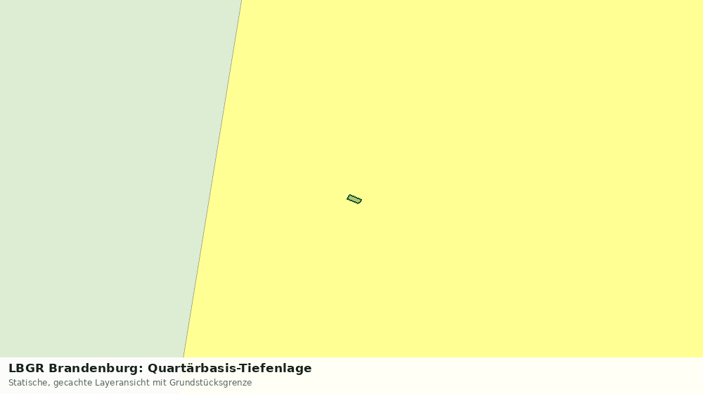 Statische Kartenansicht: LBGR Brandenburg: Quartärbasis-Tiefenlage