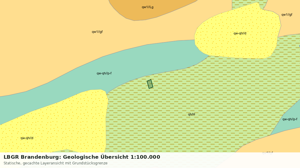 Statische Kartenansicht: LBGR Brandenburg: Geologische Übersicht 1:100.000