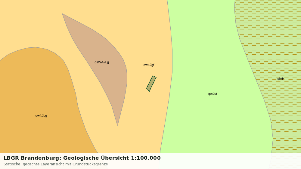Statische Kartenansicht: LBGR Brandenburg: Geologische Übersicht 1:100.000