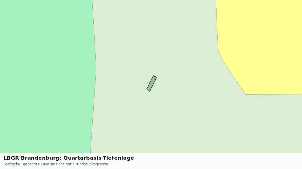 Statische Kartenansicht: LBGR Brandenburg: Quartärbasis-Tiefenlage