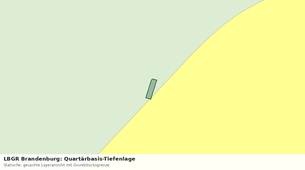 Statische Kartenansicht: LBGR Brandenburg: Quartärbasis-Tiefenlage