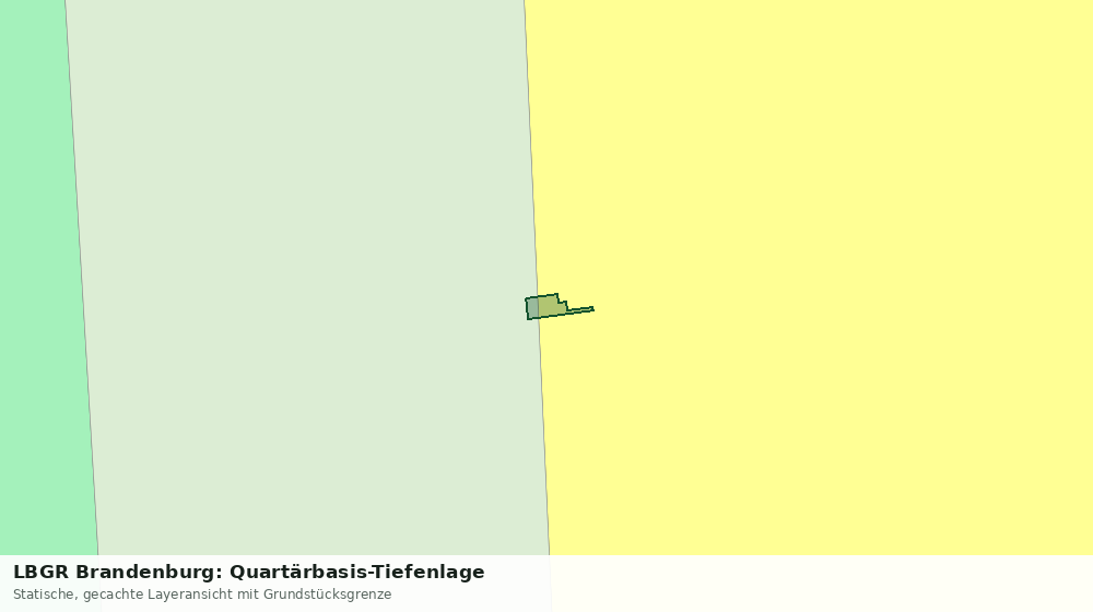 Statische Kartenansicht: LBGR Brandenburg: Quartärbasis-Tiefenlage