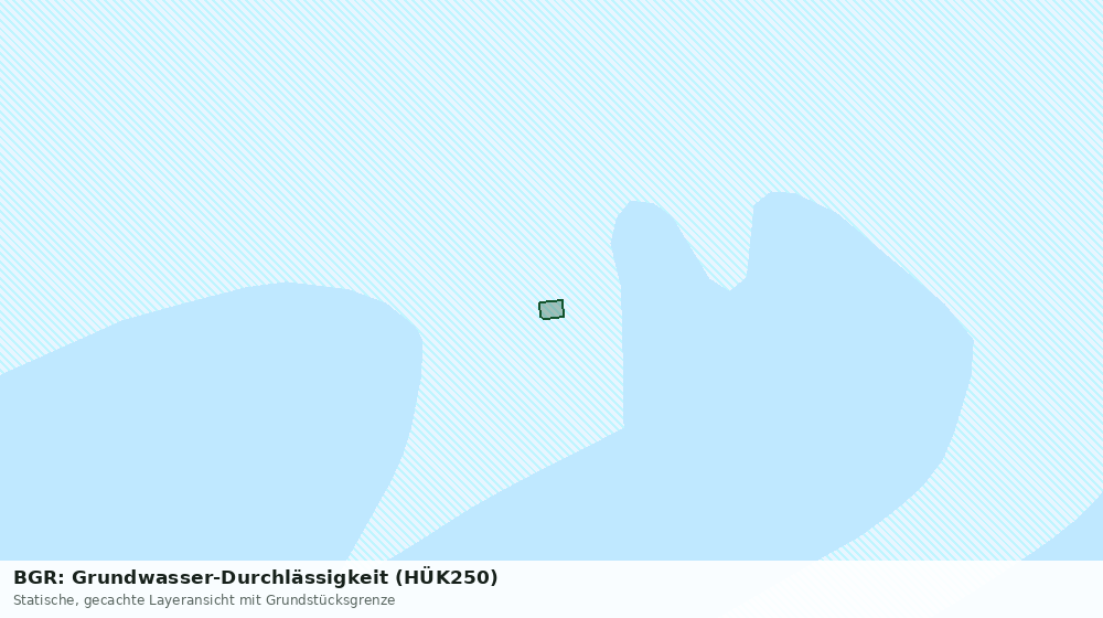 Statische Kartenansicht: BGR: Grundwasser-Durchlässigkeit (HÜK250)
