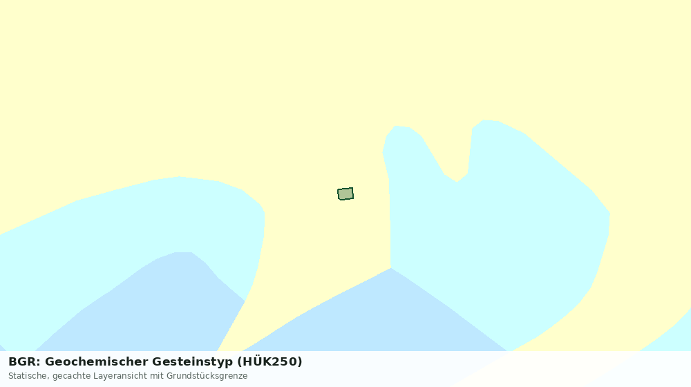 Statische Kartenansicht: BGR: Geochemischer Gesteinstyp (HÜK250)