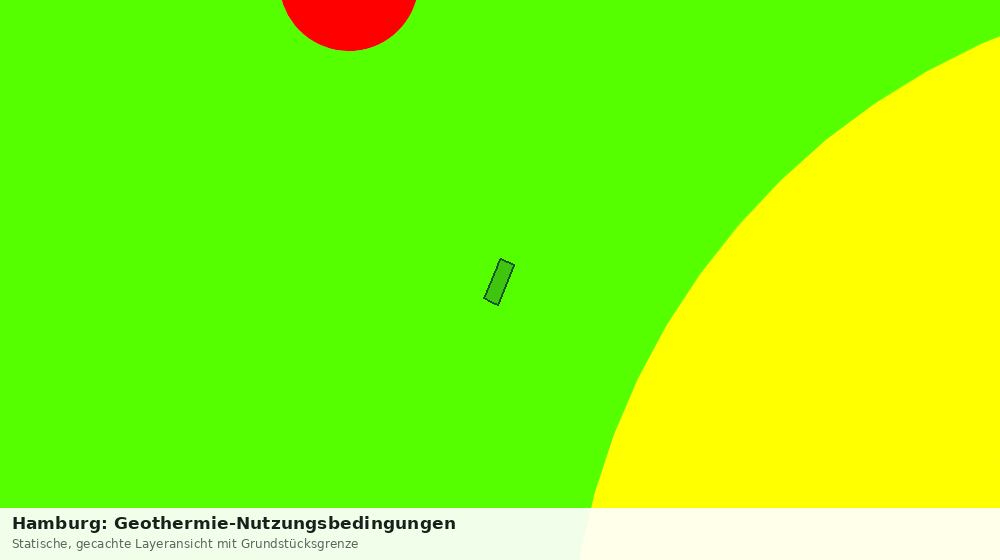 Statische Kartenansicht: Hamburg: Geothermie-Nutzungsbedingungen