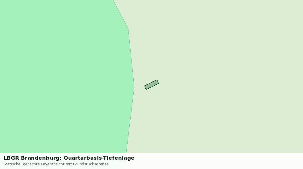 Statische Kartenansicht: LBGR Brandenburg: Quartärbasis-Tiefenlage