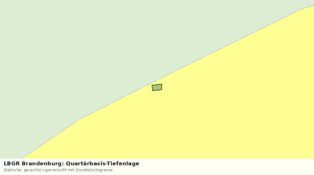 Statische Kartenansicht: LBGR Brandenburg: Quartärbasis-Tiefenlage