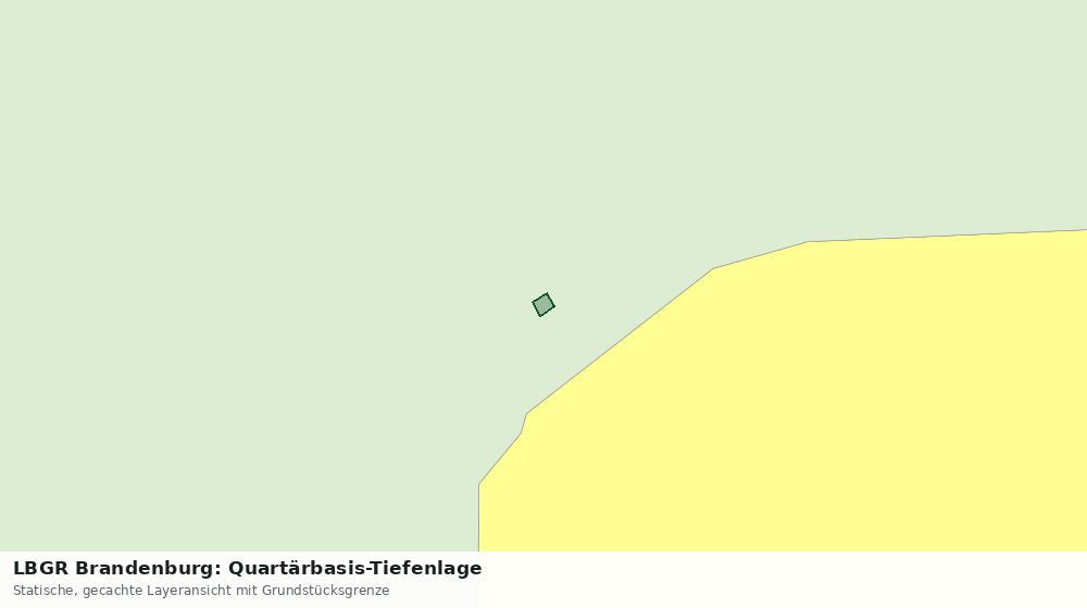 Statische Kartenansicht: LBGR Brandenburg: Quartärbasis-Tiefenlage