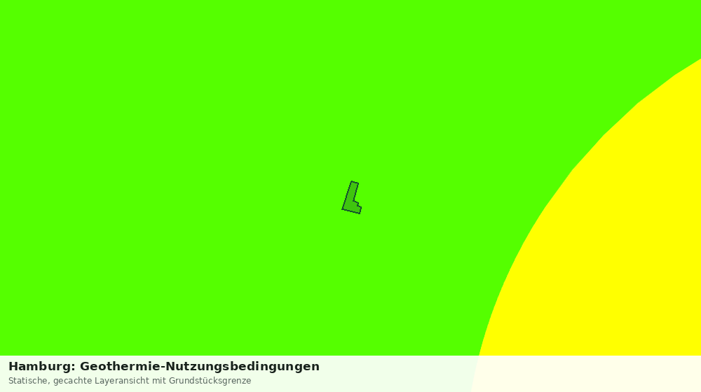Statische Kartenansicht: Hamburg: Geothermie-Nutzungsbedingungen