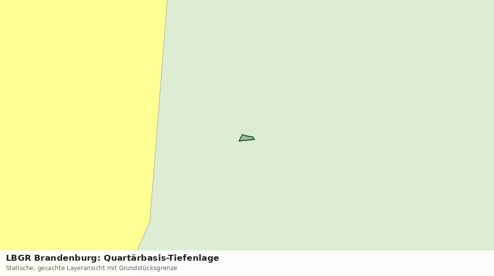 Statische Kartenansicht: LBGR Brandenburg: Quartärbasis-Tiefenlage
