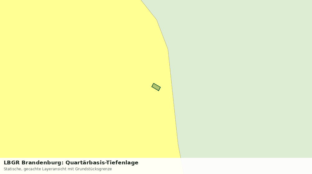 Statische Kartenansicht: LBGR Brandenburg: Quartärbasis-Tiefenlage