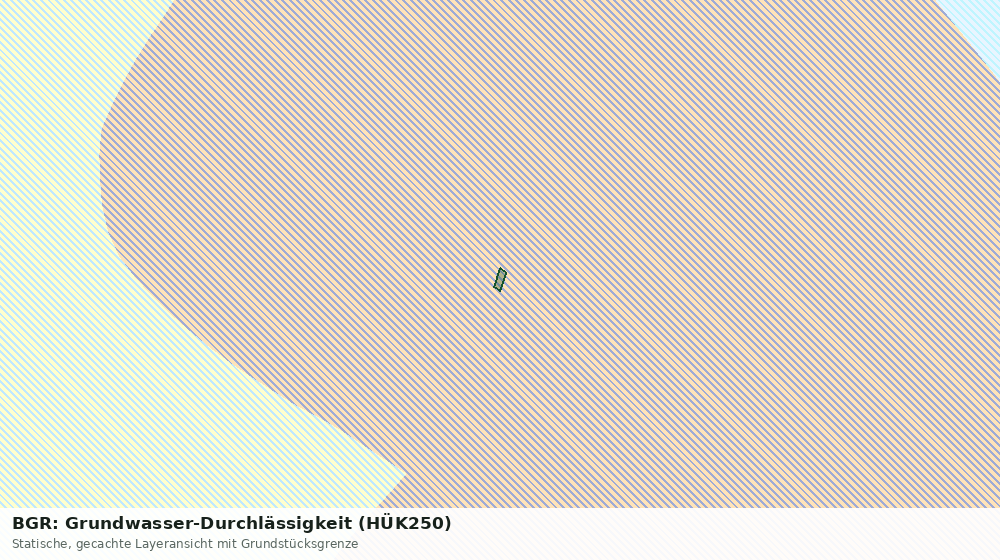 Statische Kartenansicht: BGR: Grundwasser-Durchlässigkeit (HÜK250)