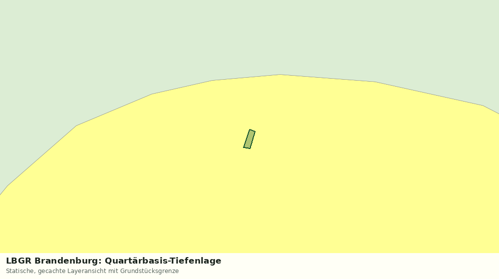 Statische Kartenansicht: LBGR Brandenburg: Quartärbasis-Tiefenlage