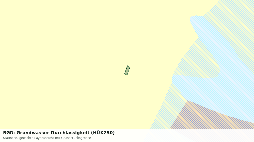 Statische Kartenansicht: BGR: Grundwasser-Durchlässigkeit (HÜK250)
