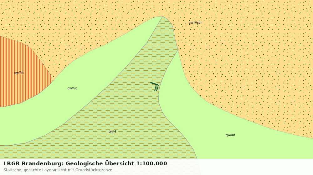 Statische Kartenansicht: LBGR Brandenburg: Geologische Übersicht 1:100.000