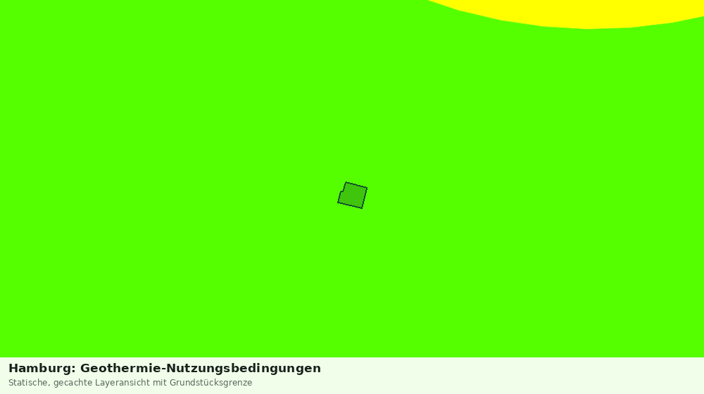 Statische Kartenansicht: Hamburg: Geothermie-Nutzungsbedingungen