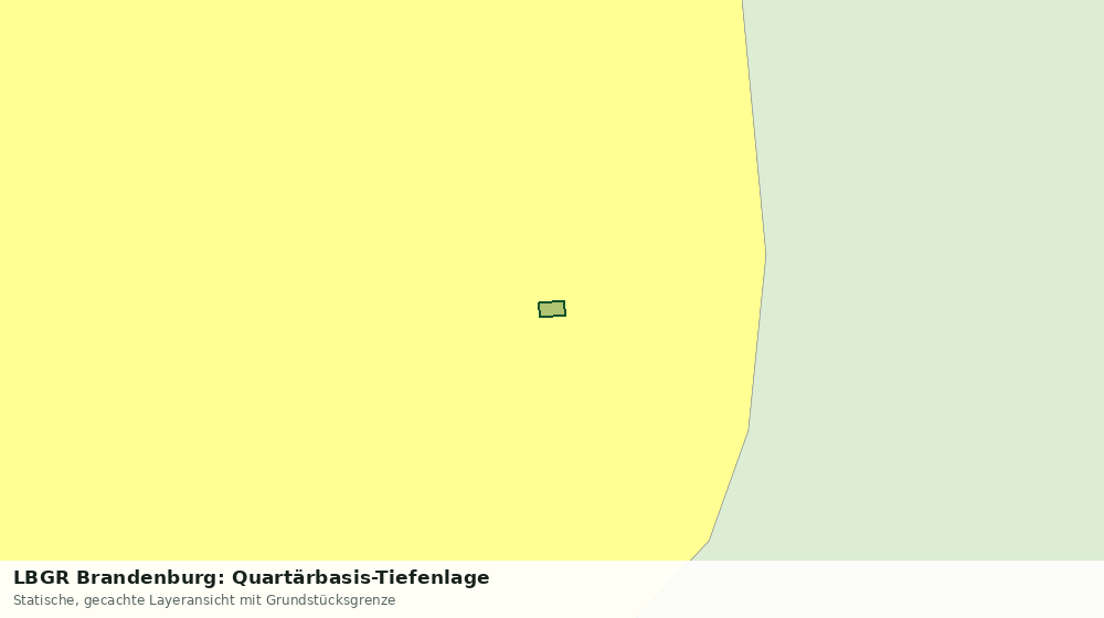 Statische Kartenansicht: LBGR Brandenburg: Quartärbasis-Tiefenlage