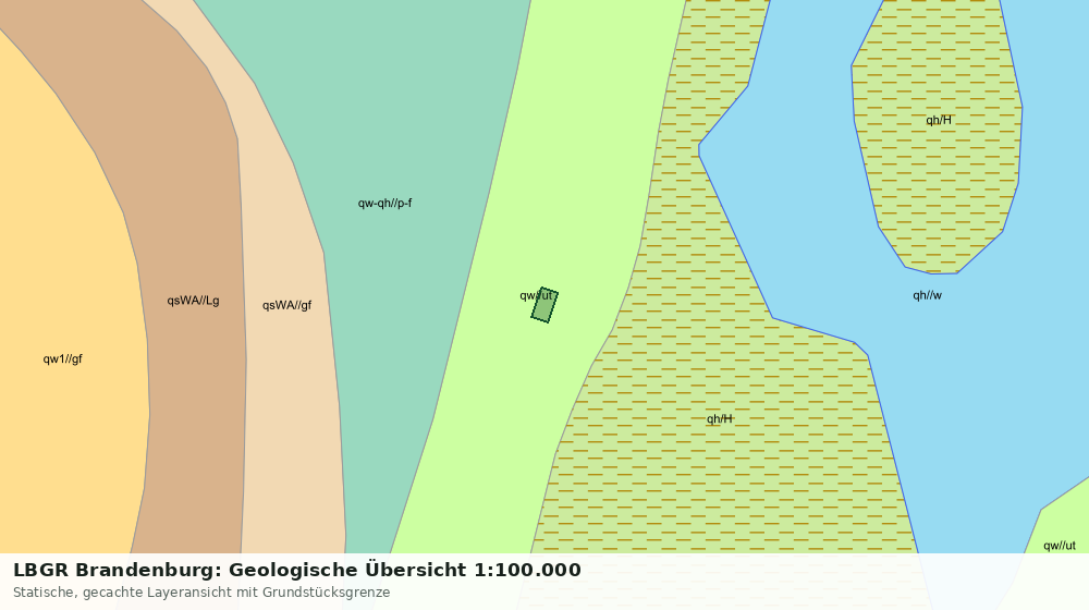 Statische Kartenansicht: LBGR Brandenburg: Geologische Übersicht 1:100.000