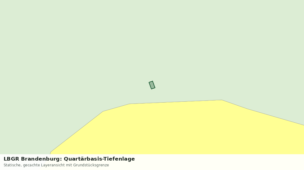 Statische Kartenansicht: LBGR Brandenburg: Quartärbasis-Tiefenlage