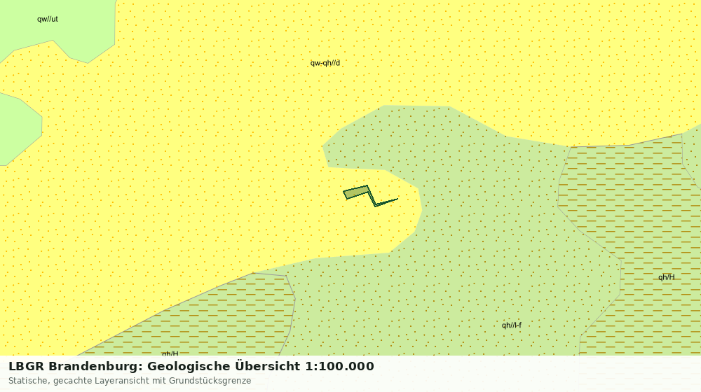 Statische Kartenansicht: LBGR Brandenburg: Geologische Übersicht 1:100.000