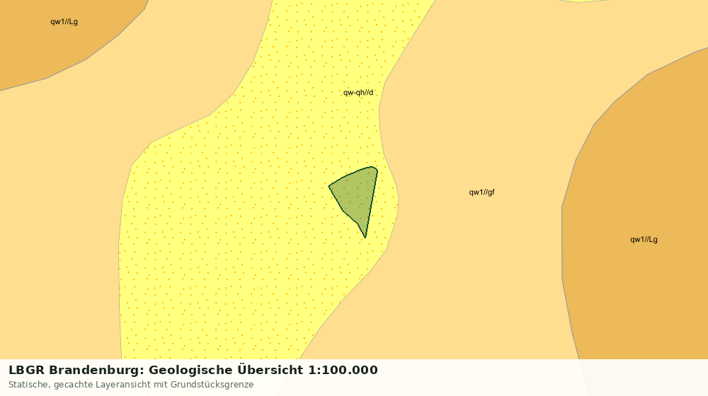 Statische Kartenansicht: LBGR Brandenburg: Geologische Übersicht 1:100.000